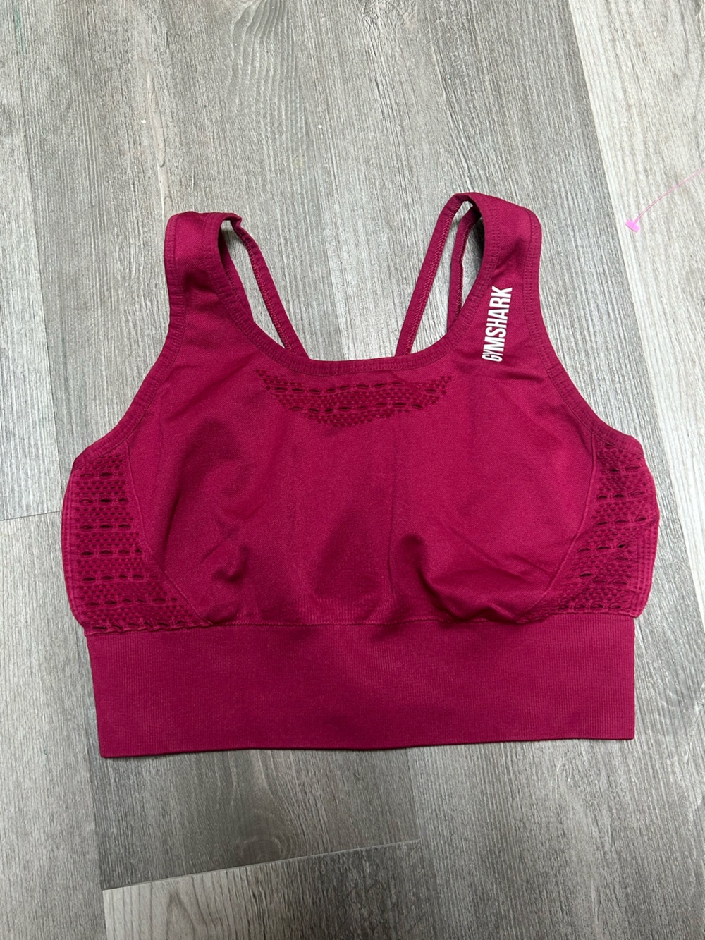 Gymshark maroon sports bra